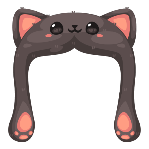 Cute Dark Cat Hat
