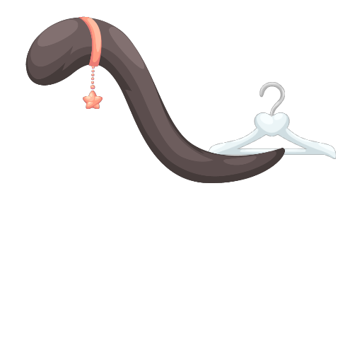 Cute Dark Cat Tail