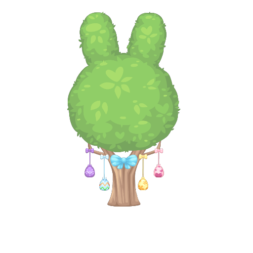Cute Easter Egg Green Tree