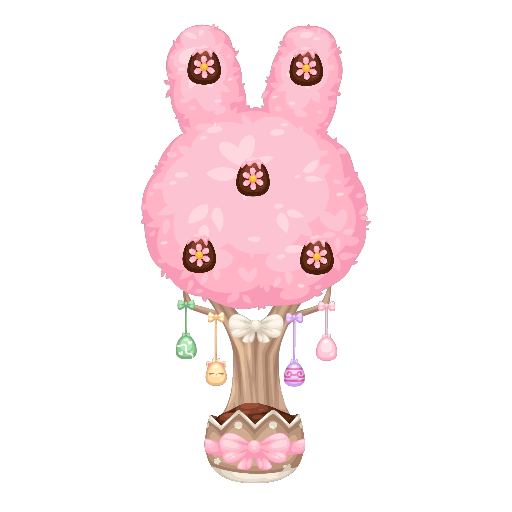 Cute Easter Egg Pink Tree Bonsai