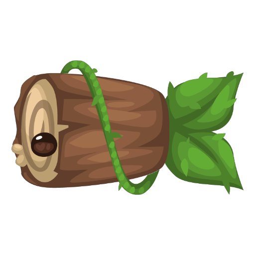 Cute Frog Lake Log Fish
