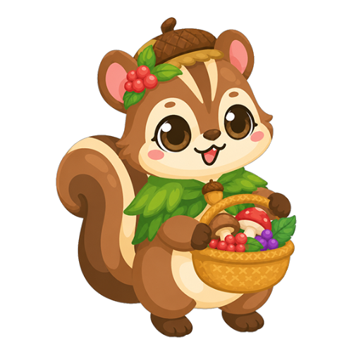 Cute Fruity Squirrel