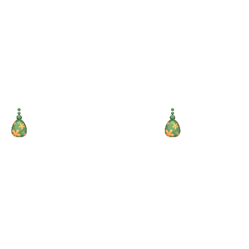 Cute Green Easter Girl Earrings