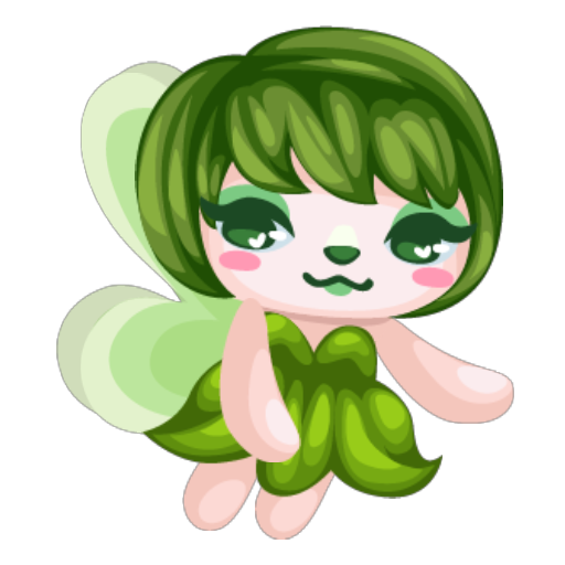 Cute Green Fairy