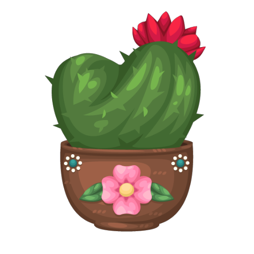 Cute Heart Cactus