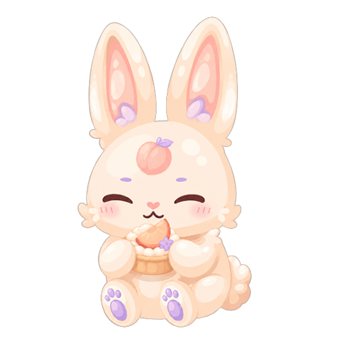 Cute Magical Peachy Bunny