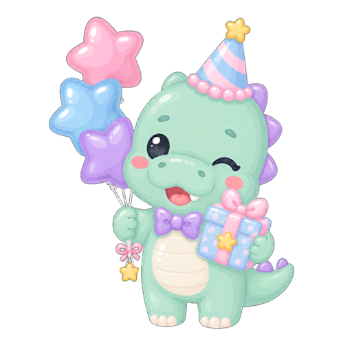 Cute Party Hippo