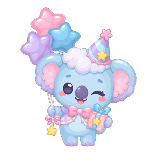 Cute Party Koala