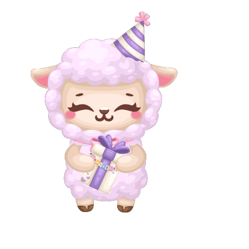 Cute Party Sheep