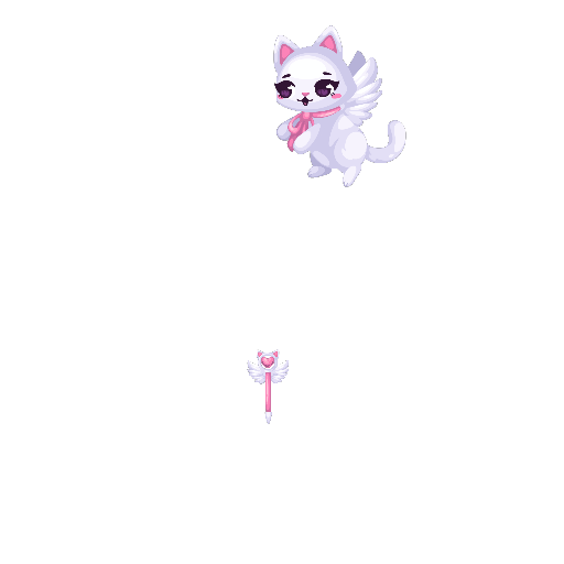 Cute Pink Cat Sceptre