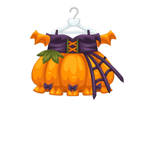 Cute Pumpkin Girl Dress