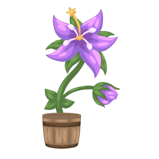 Cute Purple Flower Bonsai