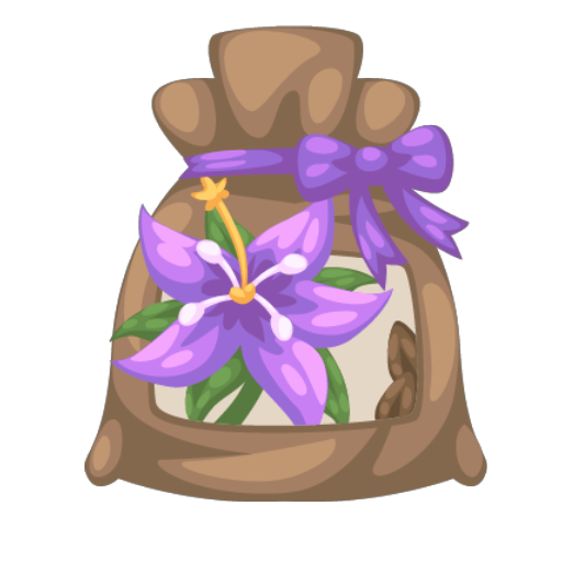 Cute Purple Flower Seed