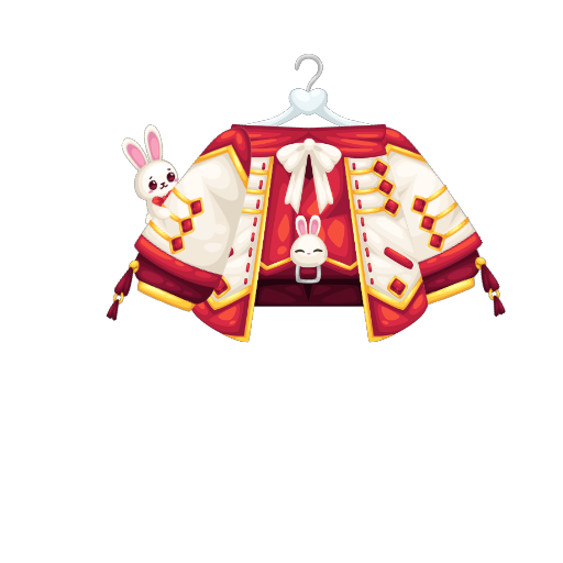 Cute Red Bunny King Top
