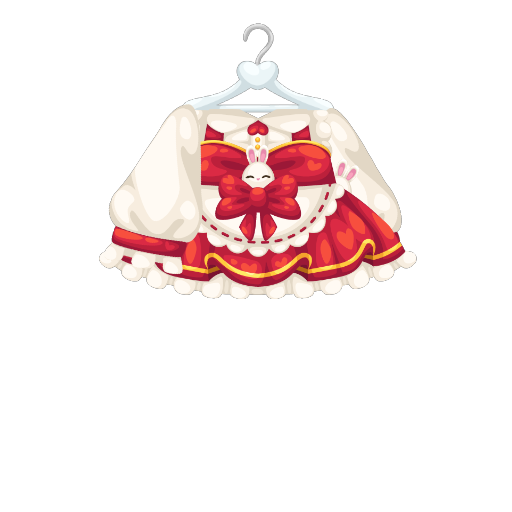 Cute Red Bunny Queen Dress