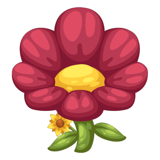 Cute Red Flower Chair