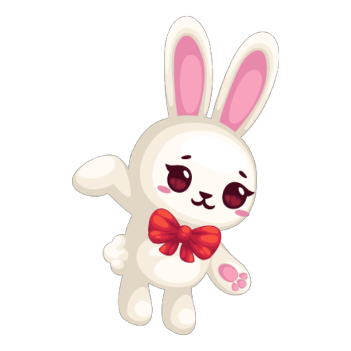 Cute Red Hanging Bunny