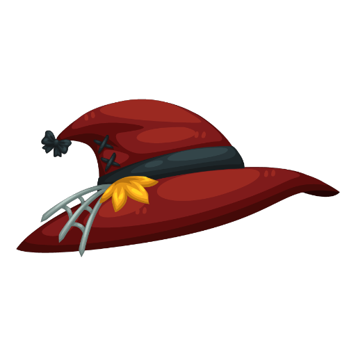 Cute Red Pumpkin Witch Girl Hat