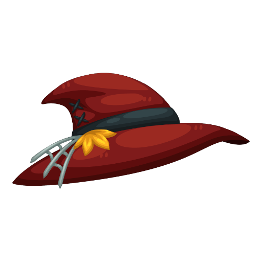Cute Red Pumpkin Wizard Boy Hat