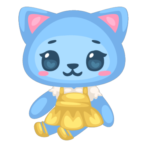 Cute Seated Girl Doll