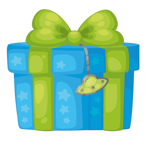 Cute Spaceship Aliens Box