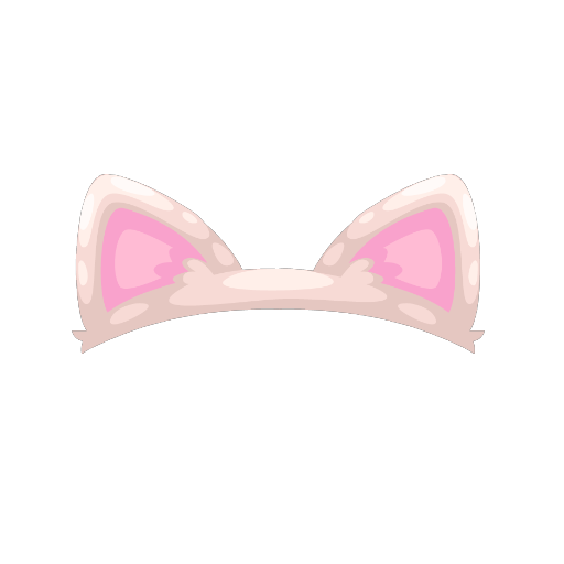 Cute White Cat Ears