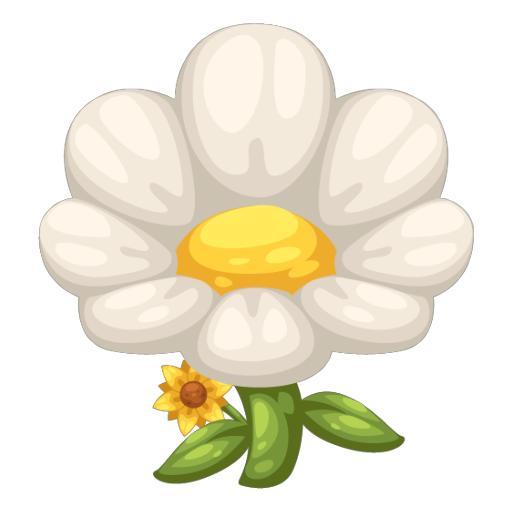 Cute White Flower Chair