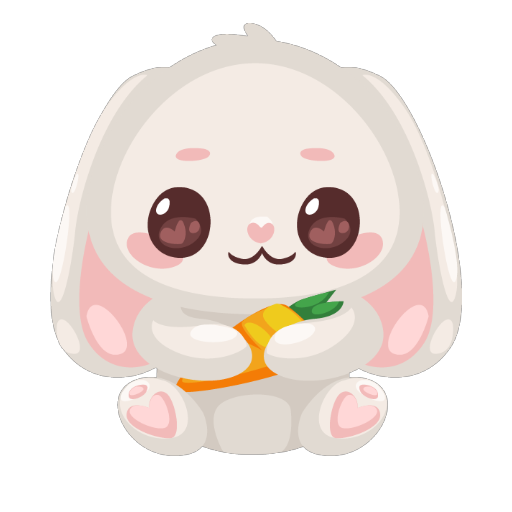 Cute White Rabbit