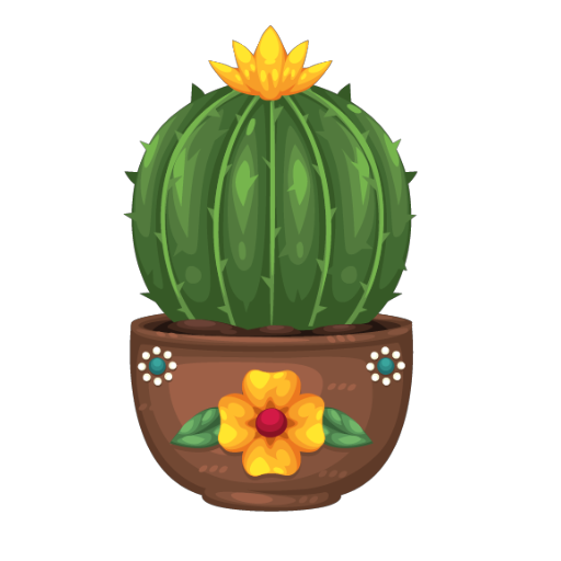 Cute Yellow Flower Cactus
