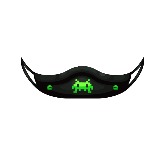 Cyberpunk Boy Green Face Mask