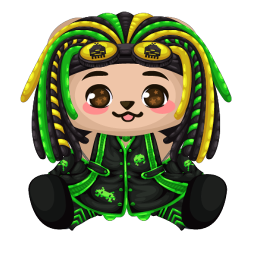 Cyberpunk Green Boy Plushie