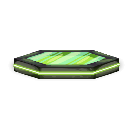 Cyberpunk Green Hexagon