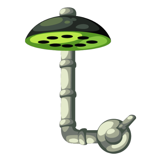 Cyberpunk Green Shower