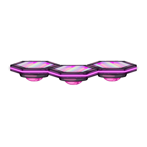 Cyberpunk Hexagon Pink Table