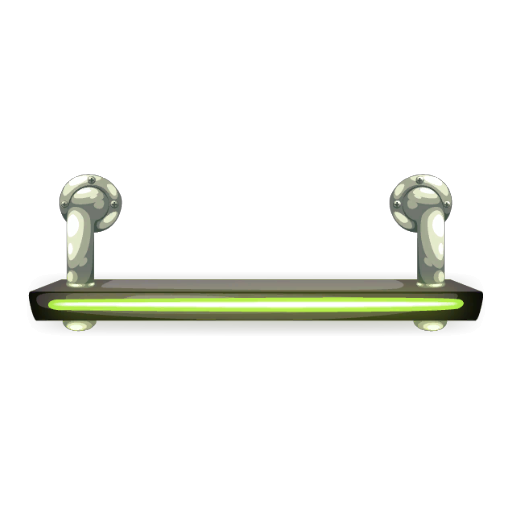 Cyberpunk LED Green Shelf