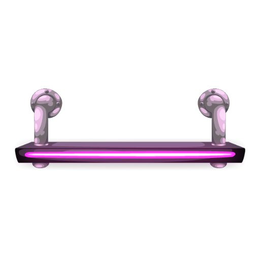 Cyberpunk LED Pink Shelf