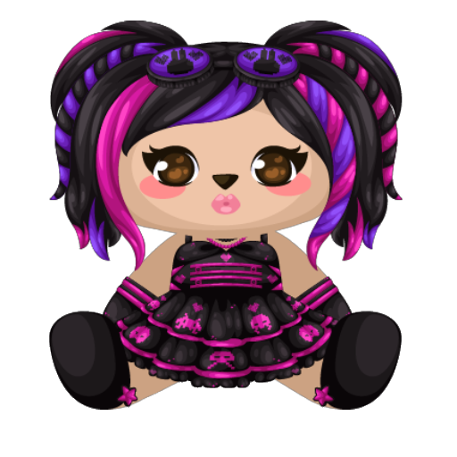 Cyberpunk Pink Girl Plushie