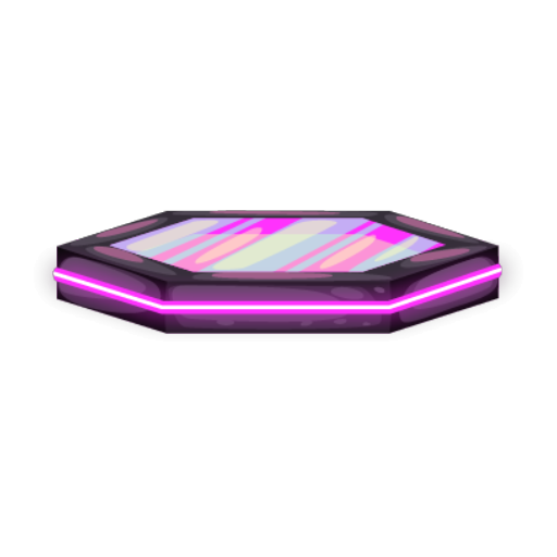 Cyberpunk Pink Hexagon