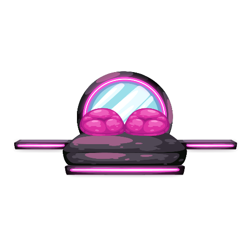 Cyberpunk Pink Pod Bed