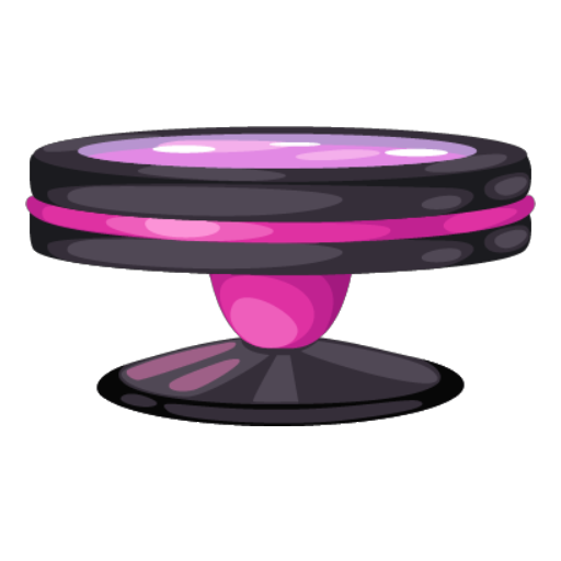 Cyberpunk Pink Round Table