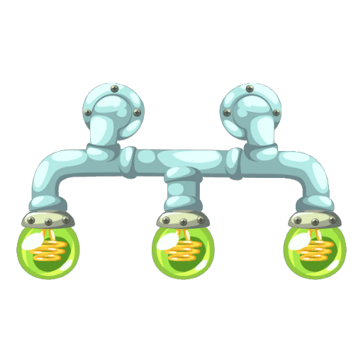 Cyberpunk Pipe Bulb Green Lights