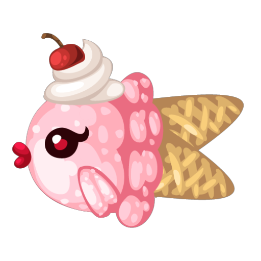 Delicious Cherry Ice Cream Fish
