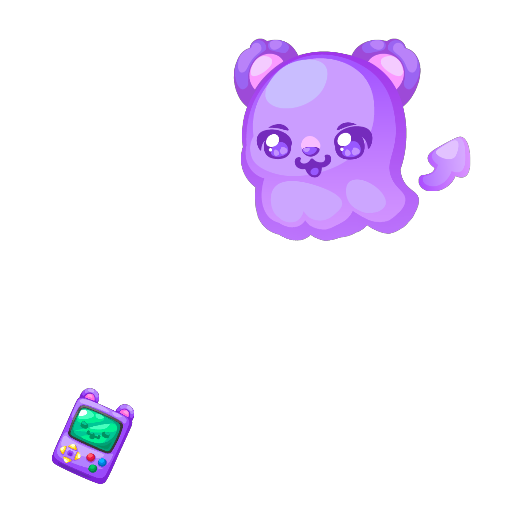 Digital Purple Bear Companion