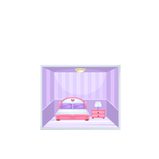 Doll House Pink Bedroom