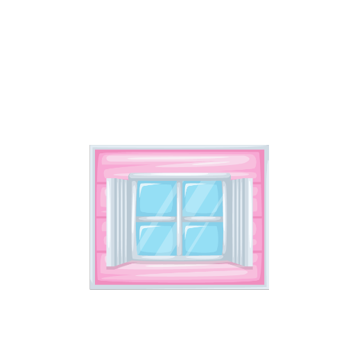 Doll House Pink Window