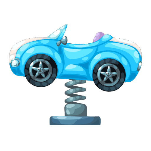 Dreamy Park Blue Car Kiddie Ride