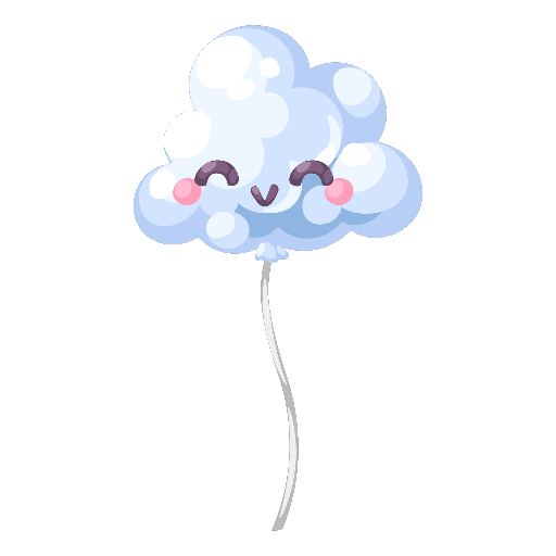 Dreamy Park Cute Cloud Balloon