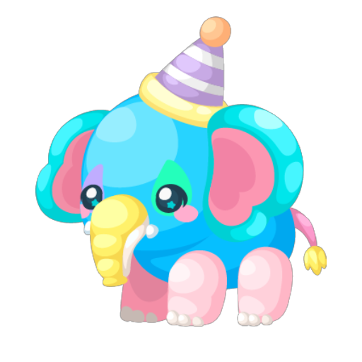 Dreamy Park Cute Elephant Clown Plushie