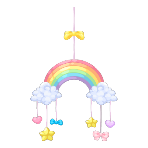 Dreamy Park Cute Rainbow Mobile