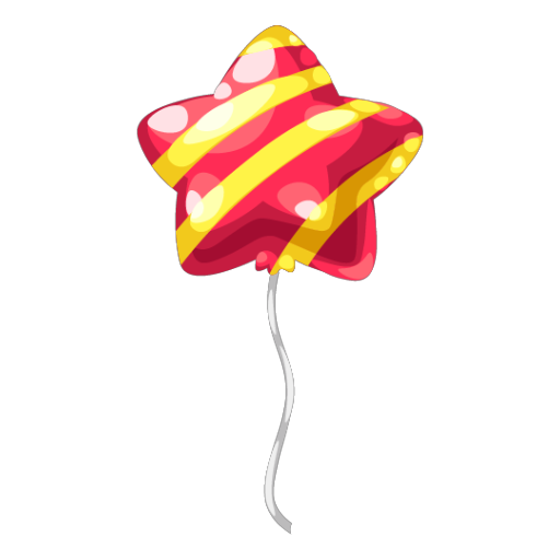 Dreamy Park Red Star Balloon